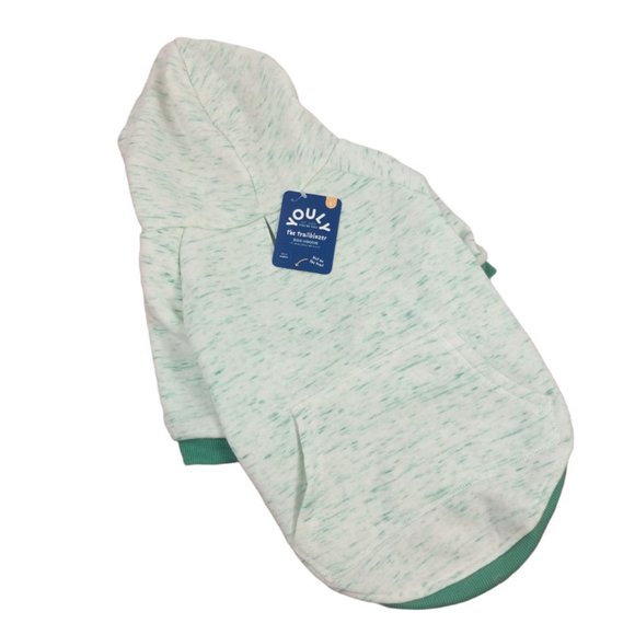 YOULY Trailblazer Dog Large Teal Space Dye Hoodie with Pocket New - Picture 1 of 4